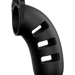 Mancage Model 21 Chastity Cage with Plug - Black - 4.5in