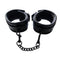 Padded Leather Ankle Cuffs - Black