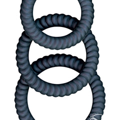Ram Ultra Cocksweller Silicone Cock Rings - Black