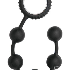 Sinful Anal Beads Silicone - Black