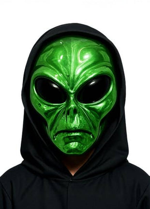Green Alien Hooded Mask