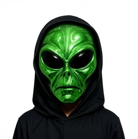 Green Alien Hooded Mask