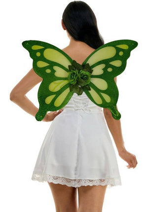 Green Fairy Glitter Wings