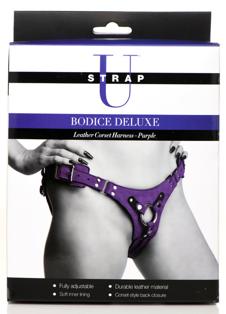 Strap U Bodice Leather Corset Harness