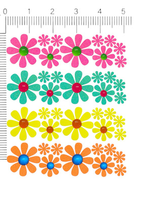 Daisy Blacklight Body Stickers