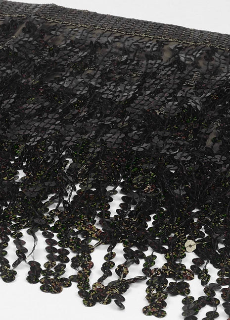 Sequin Fringe Mini Skirt - Sparkly Belly Dance Hip Scarf