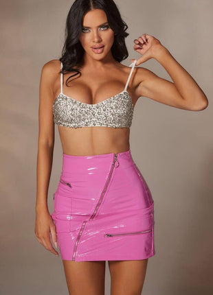 Mini PU skirt
