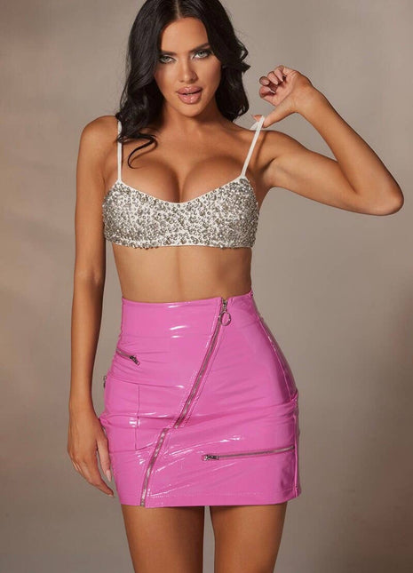 Mini PU skirt