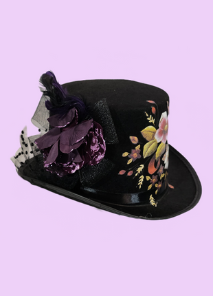 Victorian Flower Top Hat