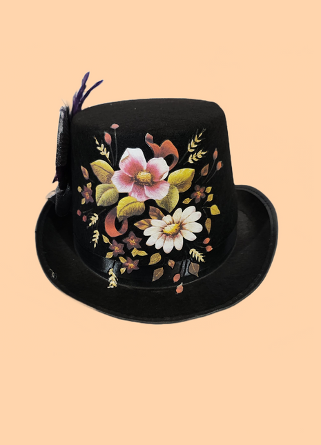 Victorian Flower Top Hat