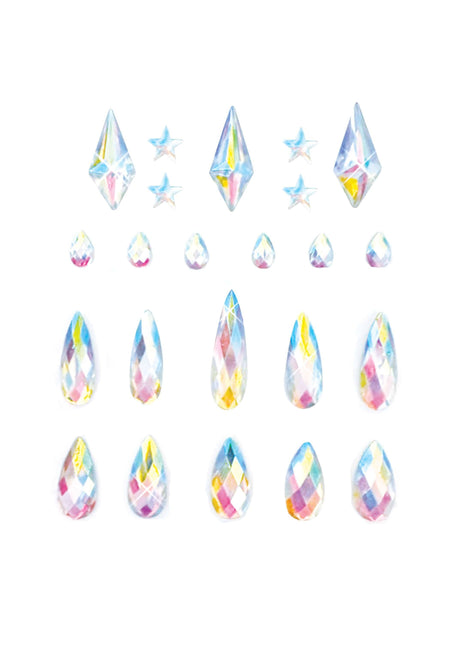 Star Studded Iridescent Crystal Body Jewels