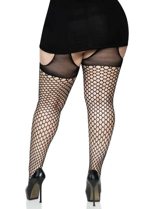 Addison Oval Net Suspender Hose