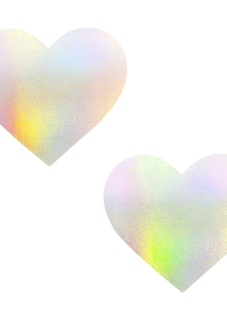 Care Bare Stare Holographic I Heart U Pasties