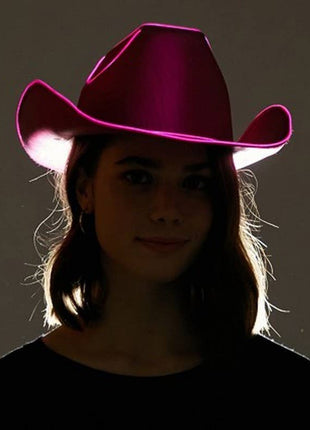 Pink Light-Up Cowboy Hat