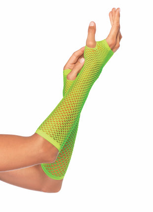 Triangle Net Fingerless Gloves