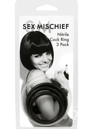 Sex & Mischief Nitrile Cock Ring Set