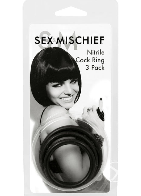 Sex & Mischief Nitrile Cock Ring Set