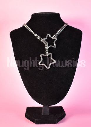 Silver Star Ring Slip Chain