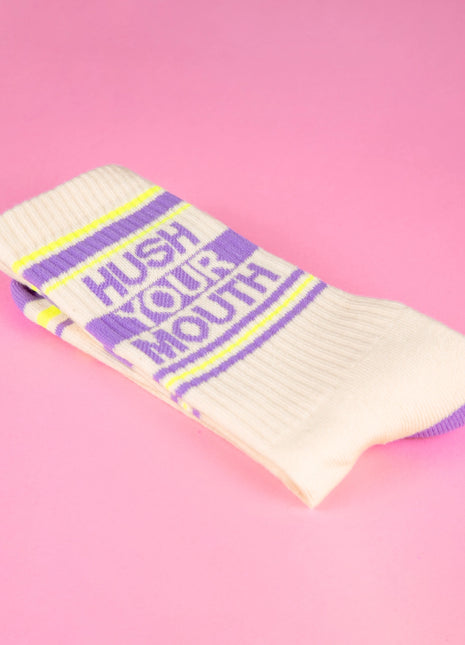 Hush Your Mouth Gym Socks
