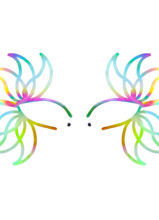 Rainbow Petal Glow Holographic Face Sticker
