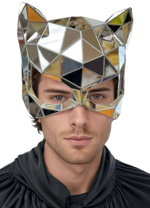 Silver Polygonal Mirror Eye Mask