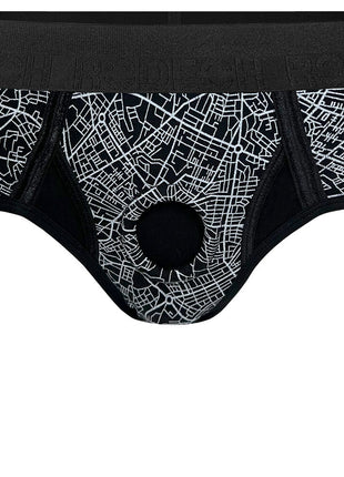 RodeoH Classic Black & Red  Brief + Harness