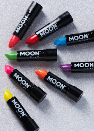 Neon UV Glow Blacklight Glitter Lipstick