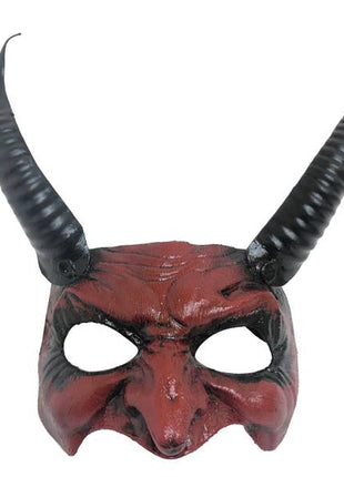 Red Horned Devil Mask