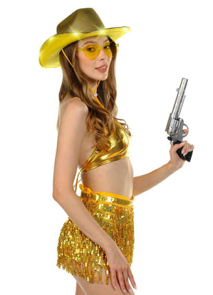 Gold Light Up Cowgirl Hats for Women - Cowboy Hat for Women