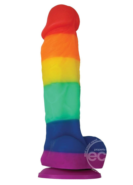 Colours Pride Edition Silicone Dildo- Rainbow