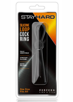 Stay Hard Silicone Loop Cock Ring Adjustable Cock Tie