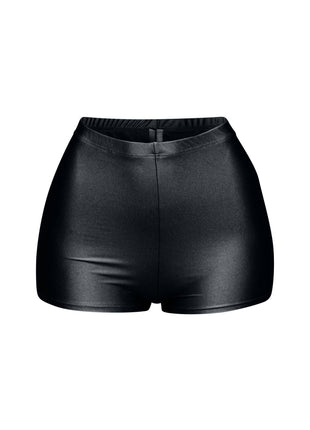 Shiny high waisted shorts