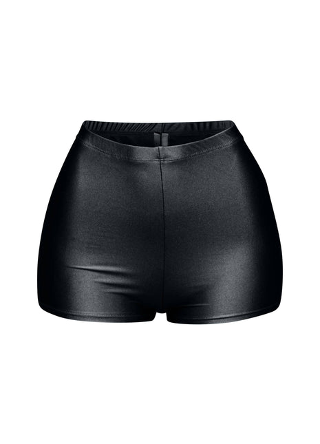 Shiny high waisted shorts