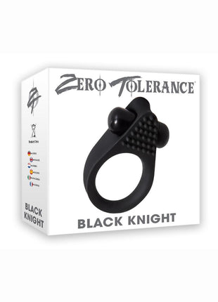 Zero Tolerance Black Knight Vibrating Textured Cockring
