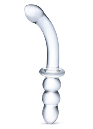 Glas Ribbed G Spot Glass Dildo