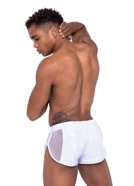 PRIDE Vinyl Studded Running Shorts 🏳️‍🌈