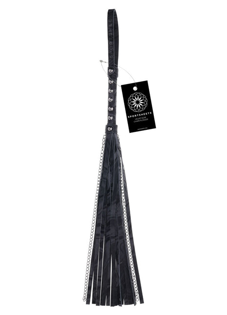 Velvet Noir Chain Flogger