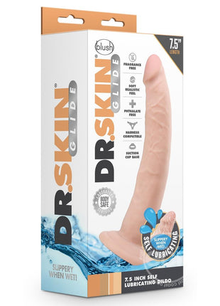 Dr. Skin Glide Self Lubricating Dildo 7.5in