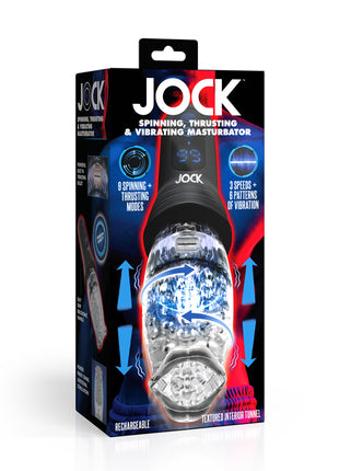 Jock Spinning, Thrusting, & Vibrating Masturbator