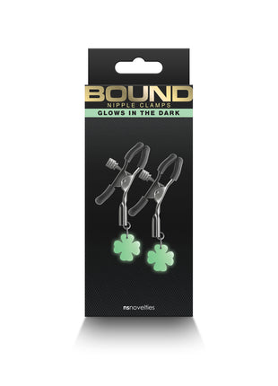 Bound Iron Glow in the Dark Nipple Clamps G4