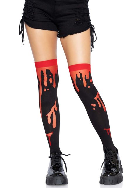 Splatter Thigh Highs