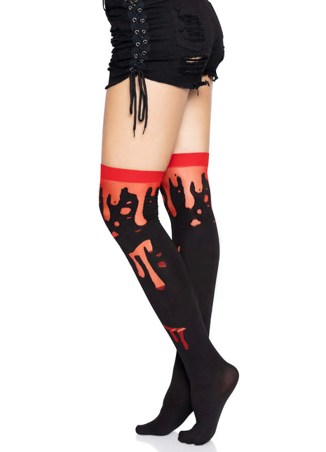 Splatter Thigh Highs