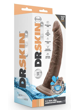 Dr. Skin Glide Self Lubricating Dildo 7.5in