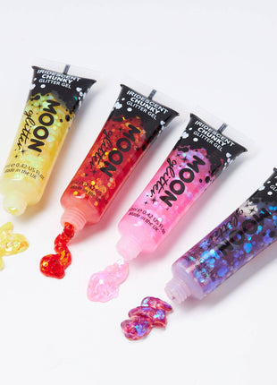 Iridescent Chunky Face & Body Glitter Gel