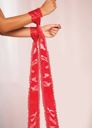 Seven til Midnight Two Pack Satin Bondage Ties With Lace