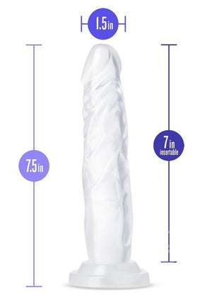 Blush b Yours 7" Diamond Sparkle Clear Dildo