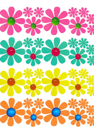 Daisy Blacklight Body Stickers