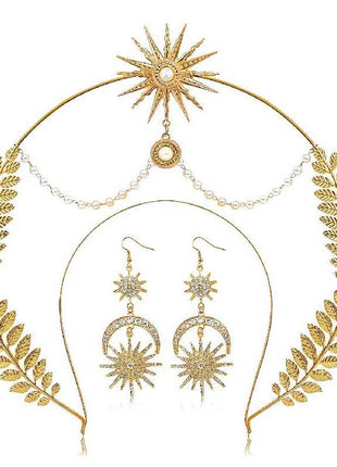 Halo Crown Mary Goddess Headband & Earrings