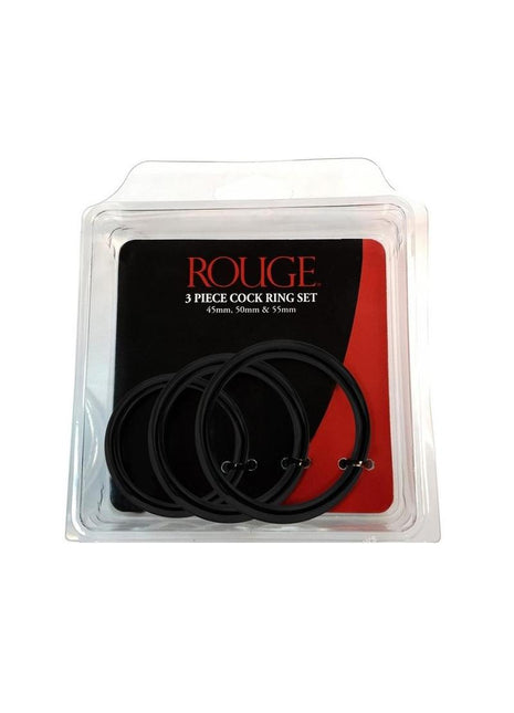 Stainless Steel 3 Piece Cock Ring Set