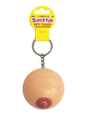Super Fun Squishy Boob Keychain